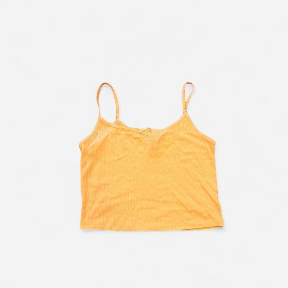 F21 Lace Orange Cami Size 0X Coquette Preppy